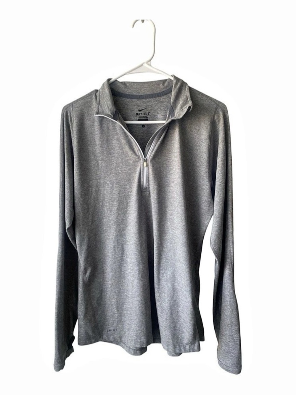 Nike Dri-FIT half-zip pullover Gray women’s  Size Large